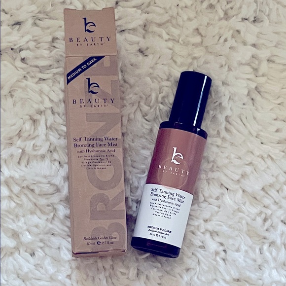 Beauty By Earth Self Tanning Water Bronzing Face Mist Medium/Dark CLEAN BRAND - Picture 1 of 5